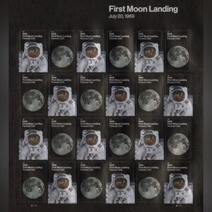 First Moon Landing Stamp Sheet